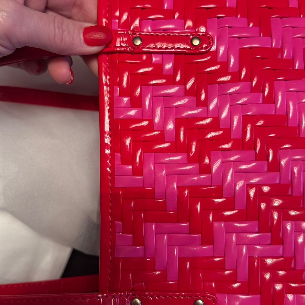 Kate Spade Vibrant Red and Pink Tote - Picture 11 of 11